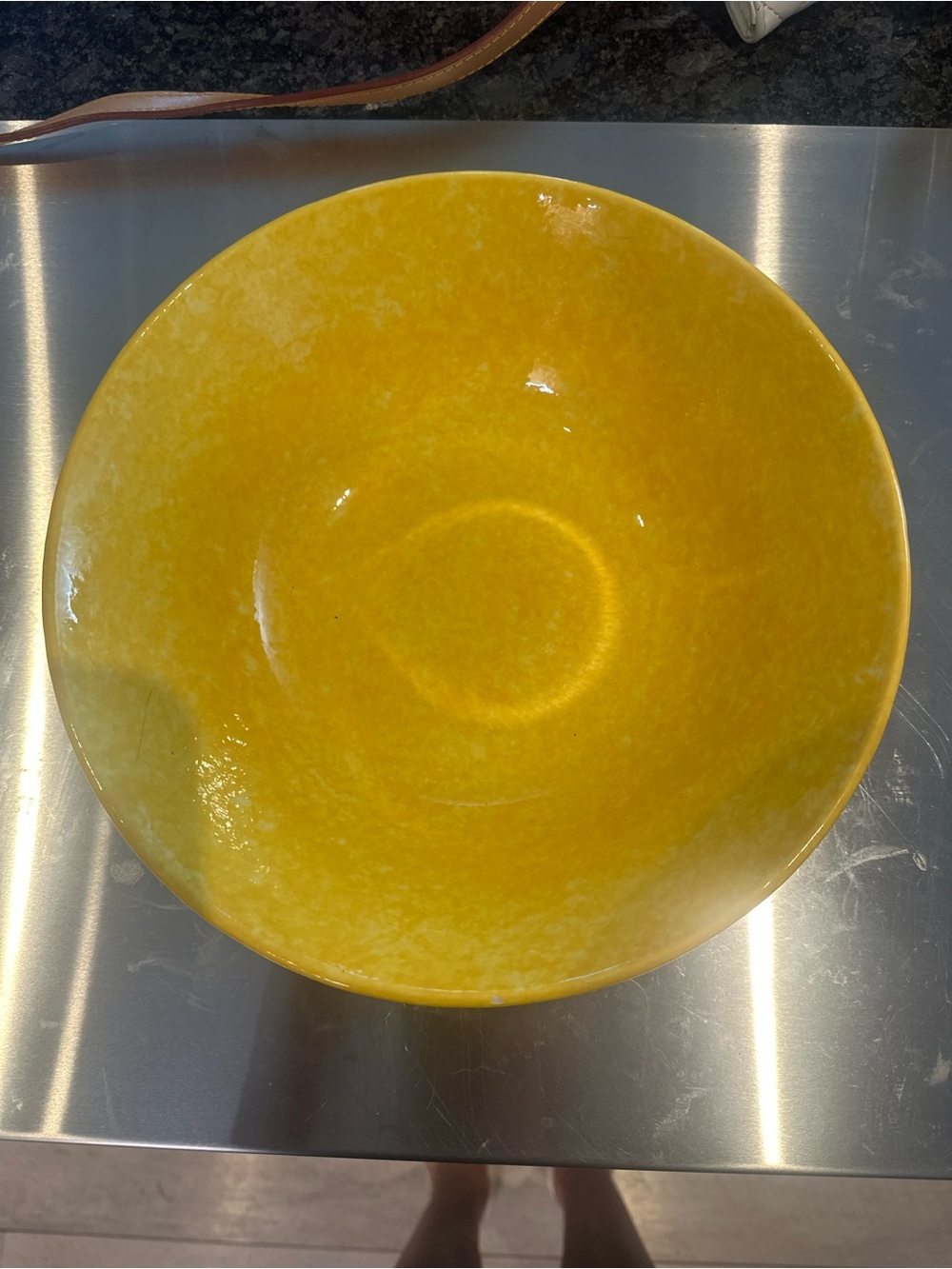 Tiffany & Co. Yellow Glazed Ceramic Serving Bowl